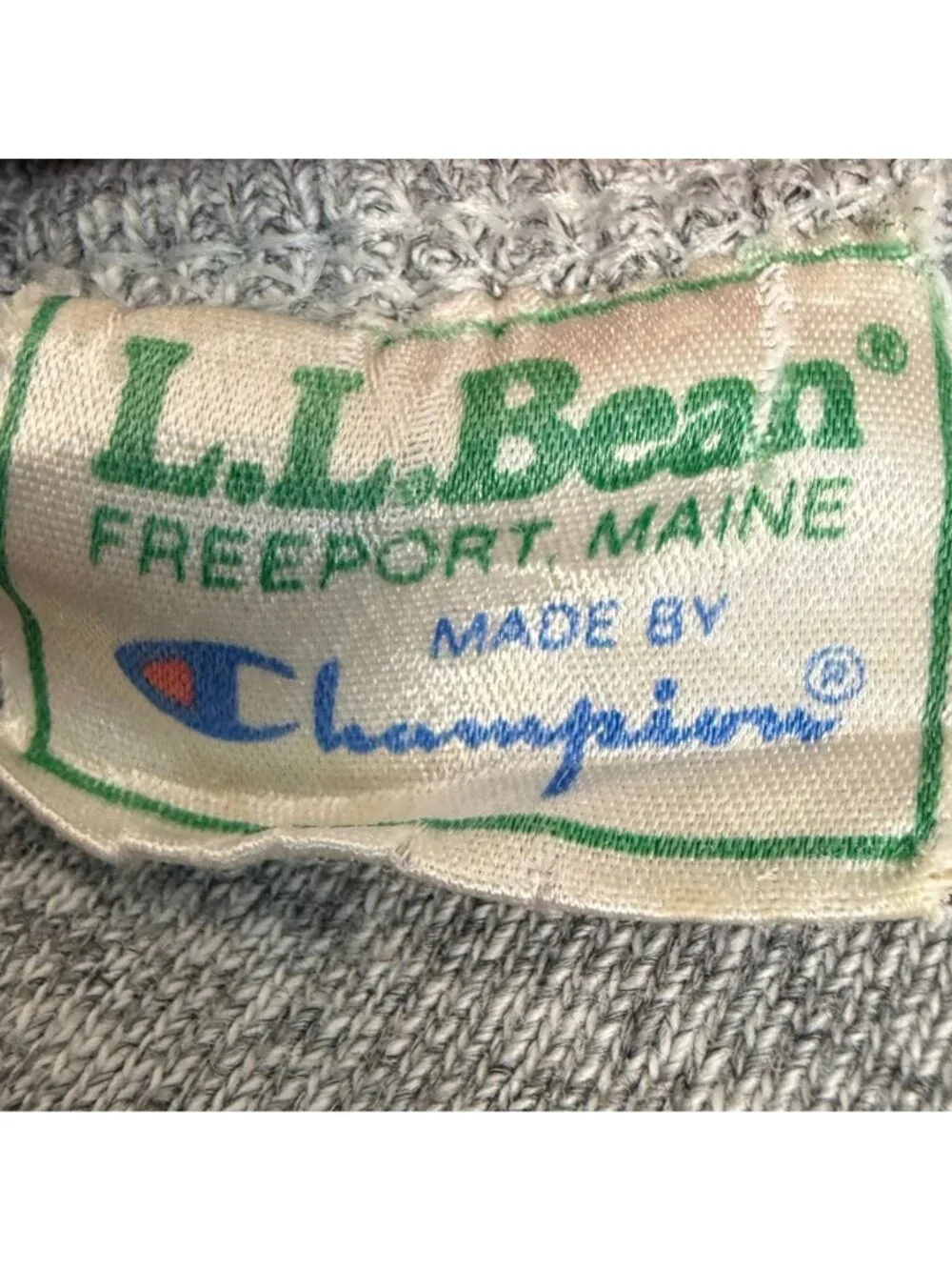 Vintage 1980s L.L. Bean Made by Champion T-Shirt, 80s Collaboration, Size Large - Picture 4 of 5